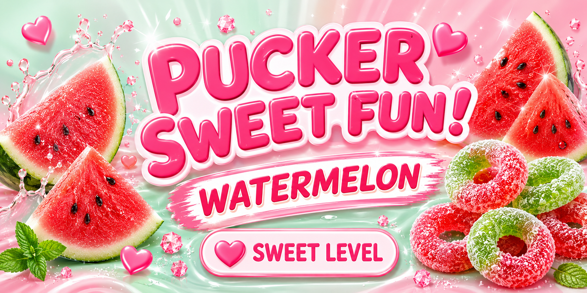 Watermelon Pucker Sweet – Sweet, Juicy & Just a Little Pucker!