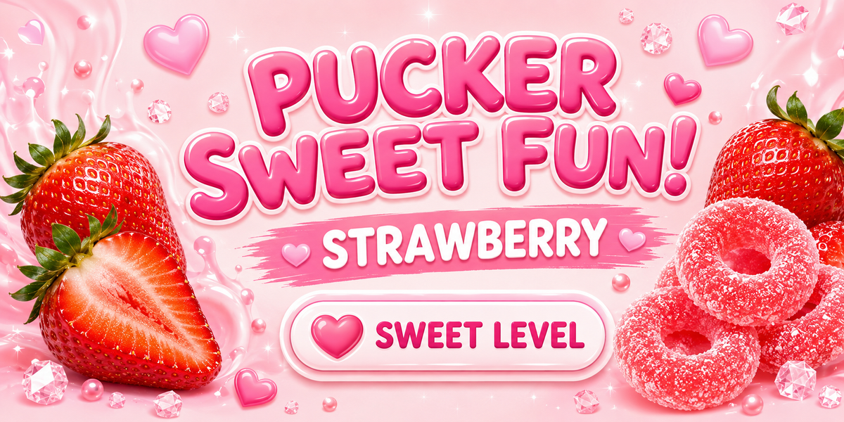 Strawberry Pucker Sweet – Sweet, Fruity & Just a Little Pucker!