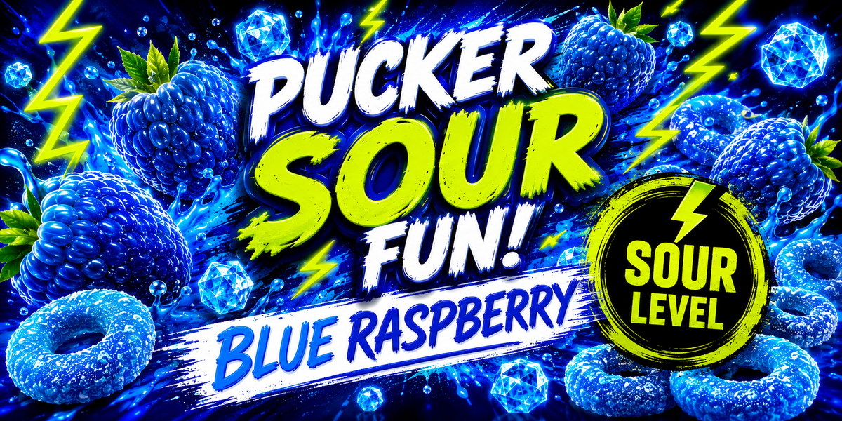 Blue Raspberry Pucker Sour – Bold, Tangy & Seriously Sour!