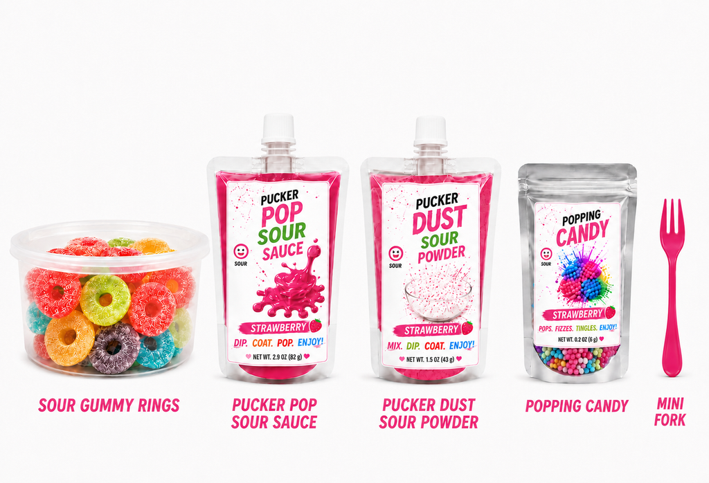 Strawberry Pucker Sour – Berry Sweet with a Serious Sour Kick!