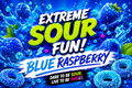 Blue Raspberry Extreme Sour Candy Kit
