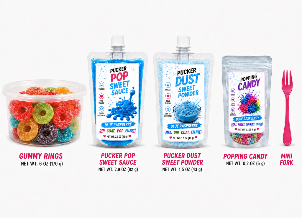 Blue Raspberry Pucker Sweet – Sweet, Fruity & Just a Little Pucker!