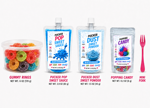 Blue Raspberry Pucker Sweet – Sweet, Fruity & Just a Little Pucker!