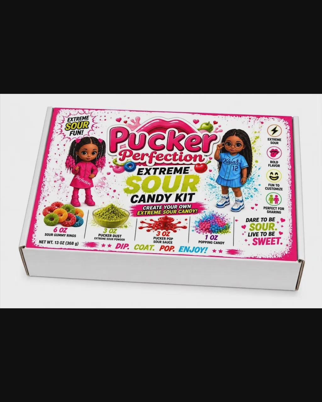Watermelon Extreme Sour Candy Kit